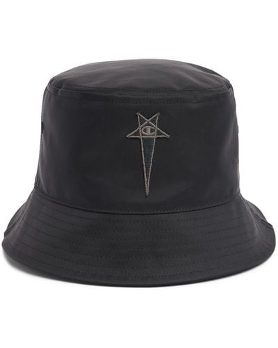 Rick Owens Logo Bucket Hat - Black