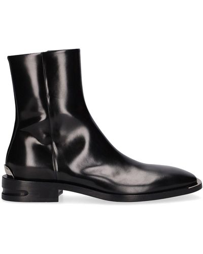 Mattia Capezzani Abrasivato Leather Boots - Black