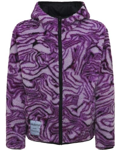McQ Grow Up Print Fleece Jacket - Purple