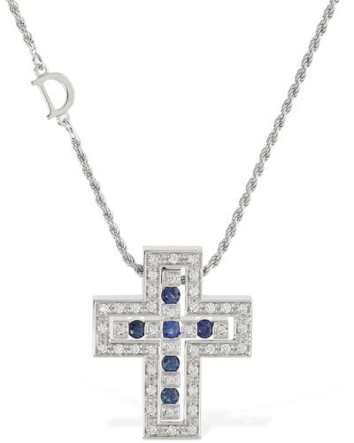 Damiani Belle Epoque Sapphire & Diamond Necklace - Mettallic
