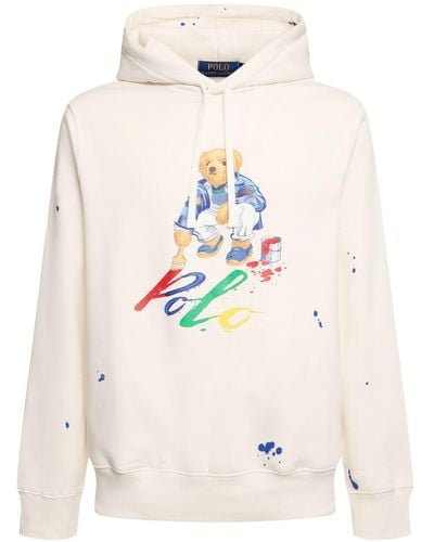 Polo Ralph Lauren Sweatshirt Mit Bärenmotiv - Natur