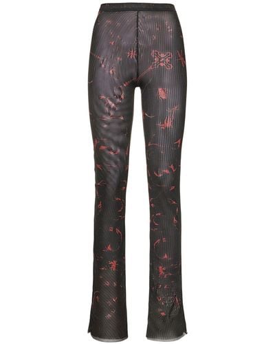 OTTOLINGER Printed Mesh Trousers - Grey