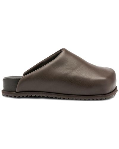 Yume Yume Truck Faux Leather Slide Sandals - Brown