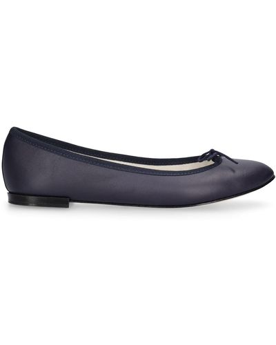 Repetto Cendrillon レザーバレリーナシューズ 10mm - ブルー