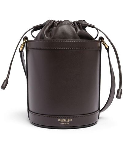 Michael Kors Medium Audrey Leather Bucket Bag - Black