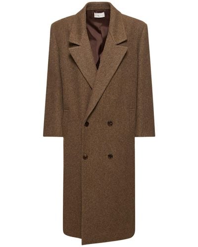 The Row Sensei Wool Long Coat - Brown