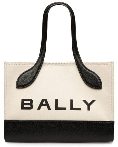 Bally Sac xs en coton biologique bar keep on - Noir