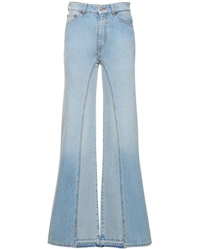 Victoria Beckham Jeans acampanados de denim - Azul