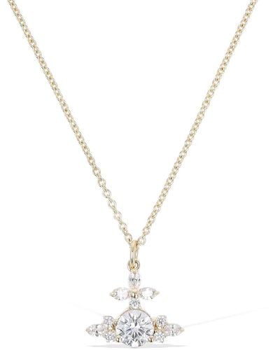 Vivienne Westwood Colette Crystal Pendant Necklace - Metallic