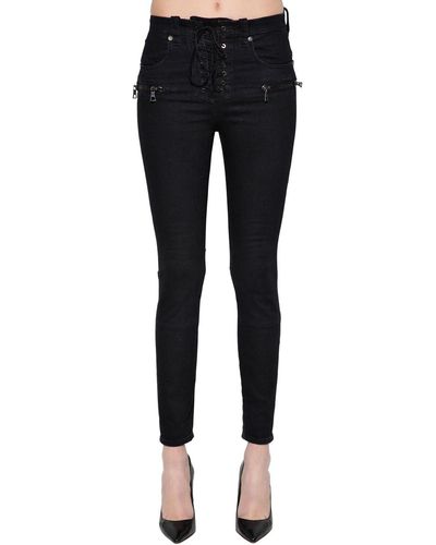 Unravel Project Jeans Skinny In Denim - Nero