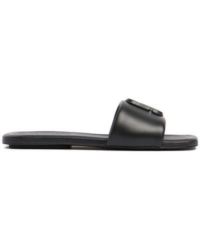 Marc Jacobs 10mm The J Marc Leather Sandals - Black
