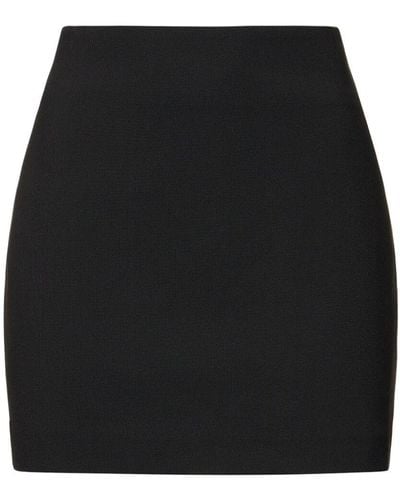 ANDAMANE Minifalda de lana - Negro