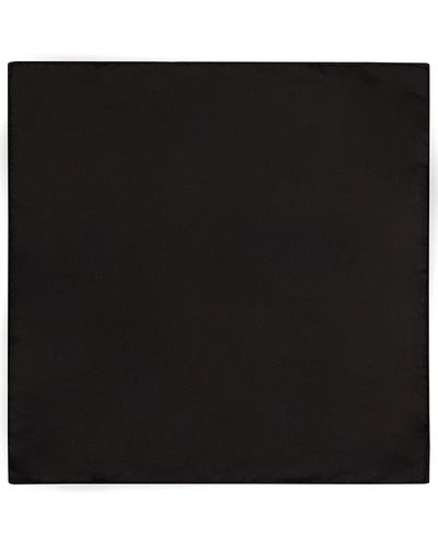 Giorgio Armani Lvr Exclusive Silk Pocket Square - Black