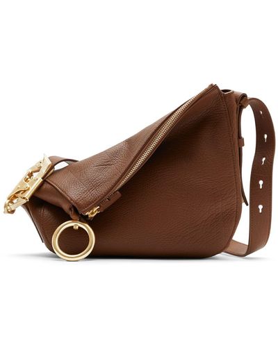 Burberry Small Knight Leather Shoulder Bag - Brown