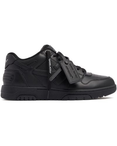 Off-White c/o Virgil Abloh Out Of Office Leather Sneakers - Black