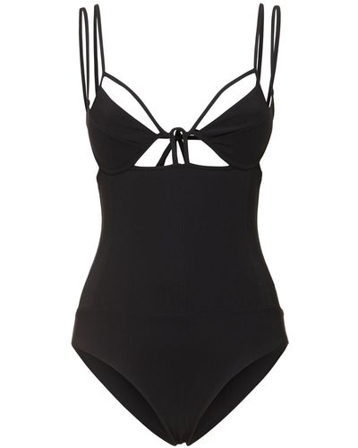 Nensi Dojaka Mika One-piece Swimsuit W/ Padded Bra - Black