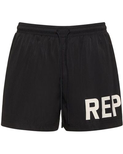 Represent Bañador shorts estampado - Negro