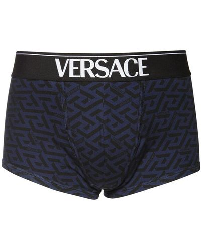Versace ストレッチコットンボクサーブリーフ - ブルー