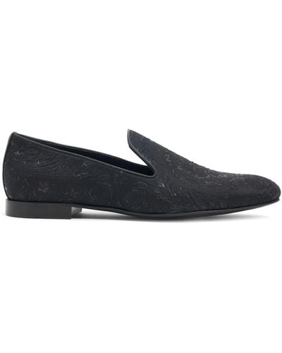 Versace Jacquard Loafers - Blue