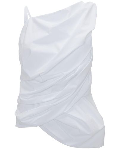 JW Anderson Twisted Drape Top - White
