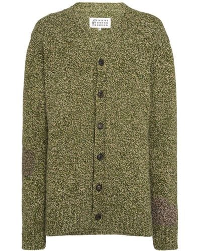 Maison Margiela Wool Blend Knit Cardigan - Green