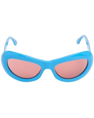 Marni Field Of Rushes Round Sunglasses - Blue