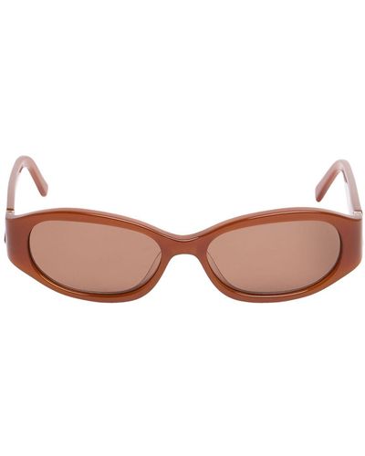 Velvet Canyon Motum Round Acetate Sunglasses - Brown