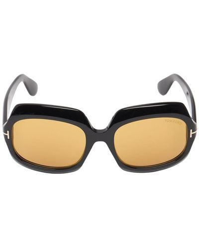 Tom Ford Ren Round Sunglasses - Black