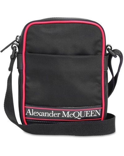 Alexander McQueen ナイロンクロスボディバッグ - ブラック