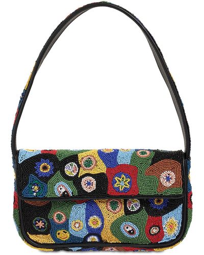 STAUD Tommy Beaded Millefiori Shoulder Bag - Multicolour
