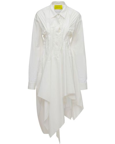 Marques'Almeida オーガニックコットンシャツドレス - ホワイト
