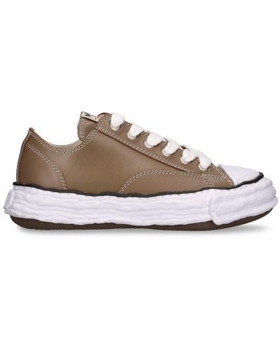 Maison Mihara Yasuhiro Peterson Low 23 Og Sole Leather Sneakers - Brown