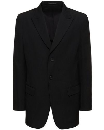 Yohji Yamamoto Blazer de lana - Negro