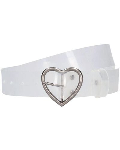 Martine Rose Ceinture transparente - Blanc