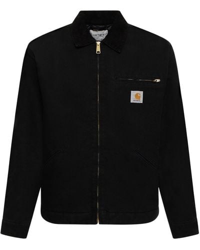 Carhartt Og Detroit Cotton Zip Jacket - Black