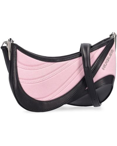 Mugler Lvr Exclusive Denim Mini Bag - Pink