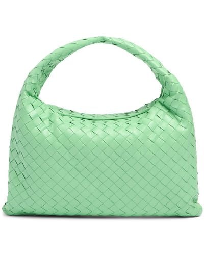 Bottega Veneta Petit sac porté épaule en cuir hop - Vert