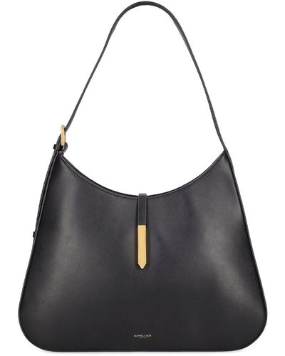 DeMellier London Grand sac porté épaule en cuir lisse tokyo - Noir