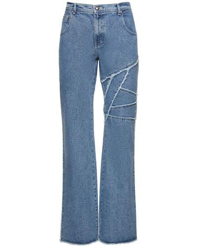 ANDERSSON BELL Jeans svasati ghentel a taglio vivo - Blu