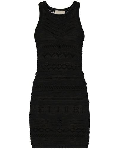 Isabel Marant Ava Cotton Crochet Midi Dress - Black