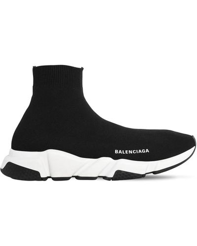 Balenciaga Zapatillas speed de punto reciclado - Negro