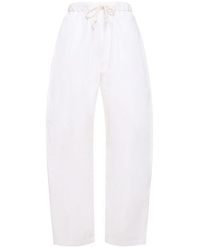 Interior The clarence cotton jogger pants - Bianco