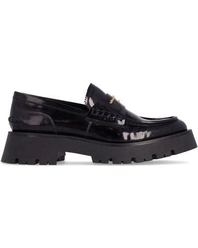 Alexander Wang 45mm Carter Patent Leather Loafers - Black