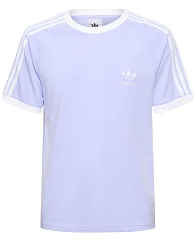 adidas Originals 3-stripes Cotton T-shirt - Blue