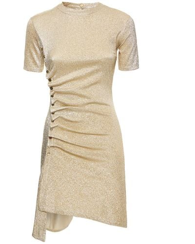 Rabanne Shiny Viscose Blend Jersey Mini Dress - Multicolour