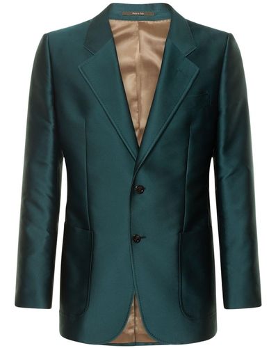 Gucci Single-breast Satin Jacket - Green