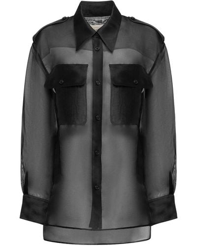 Khaite Missa Silk Shirt - Black