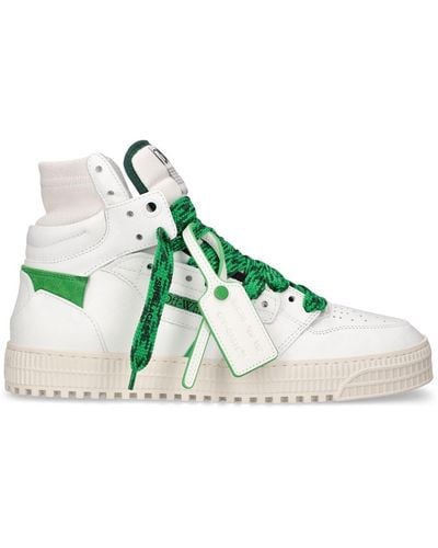 Off-White c/o Virgil Abloh Sneakers altas off court 3.0 de piel - Verde