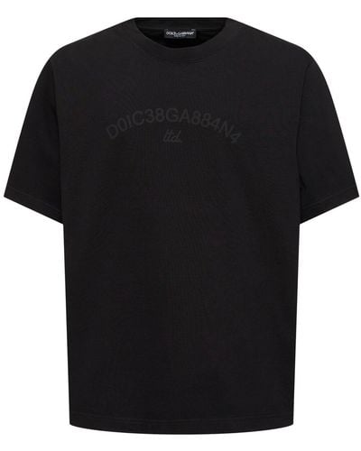 Dolce & Gabbana T-shirt Aus Jersey - Schwarz