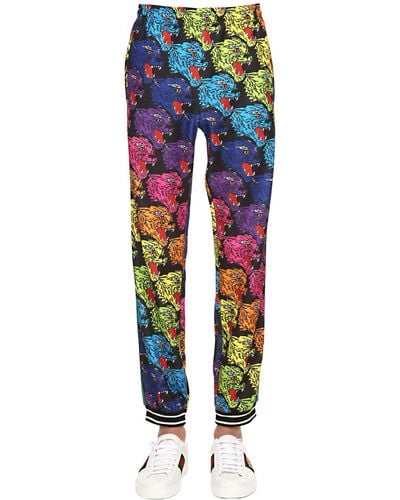Gucci Angry Tiger Printed Jersey Sweatpants - Multicolor